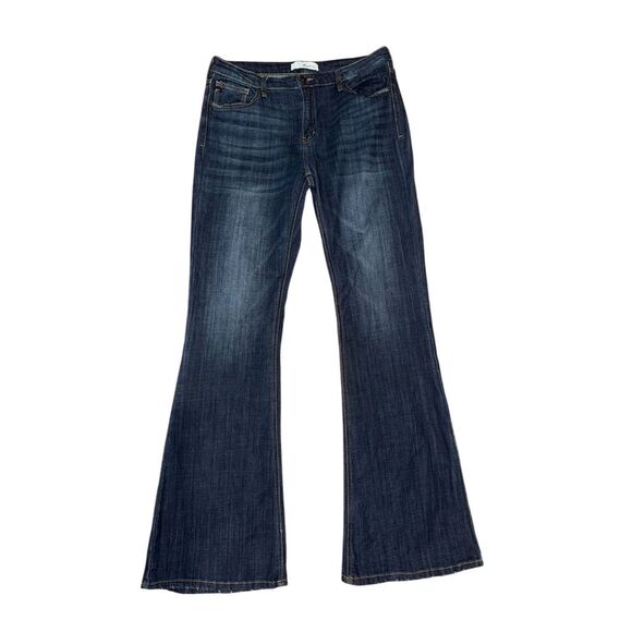 KanCan Denim - KanCan Women's Flare Jeans Size 13 Dark Wash Blue Denim